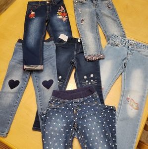 Girls toddler Jeans lot